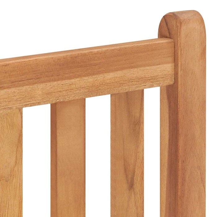 Vidaxl Lot de 2 chaises de jardin en teck massif - Jusqu'à 35% de remise