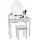 Coiffeuse blanche avec miroir LED et tabouret | Jusqu'à 47% de remise