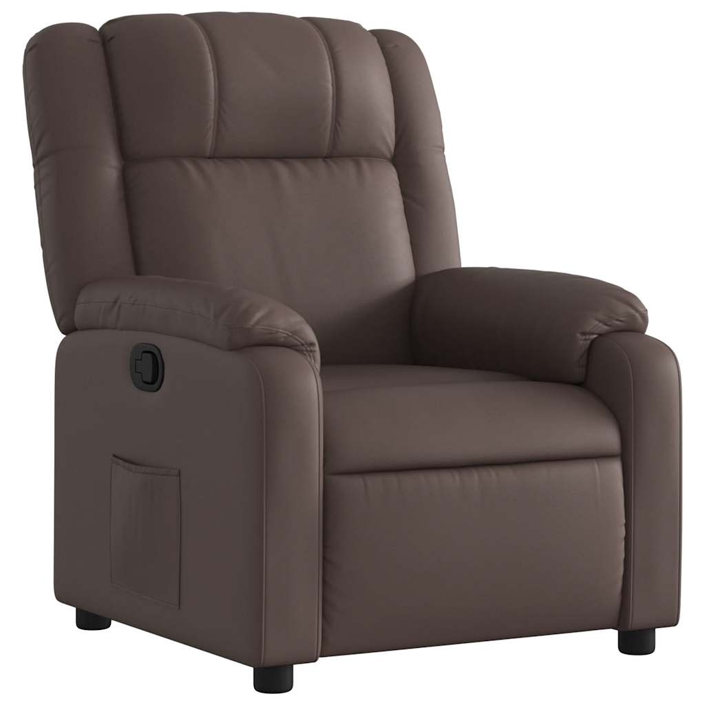 Vidaxl Fauteuil relax inclinable en similicuir marron - Jusqu'à -41% de remise
