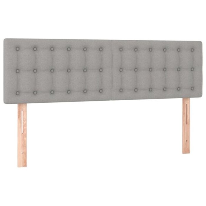 Vidaxl Lot de 2 têtes de lit gris clair - Jusqu'à -55%