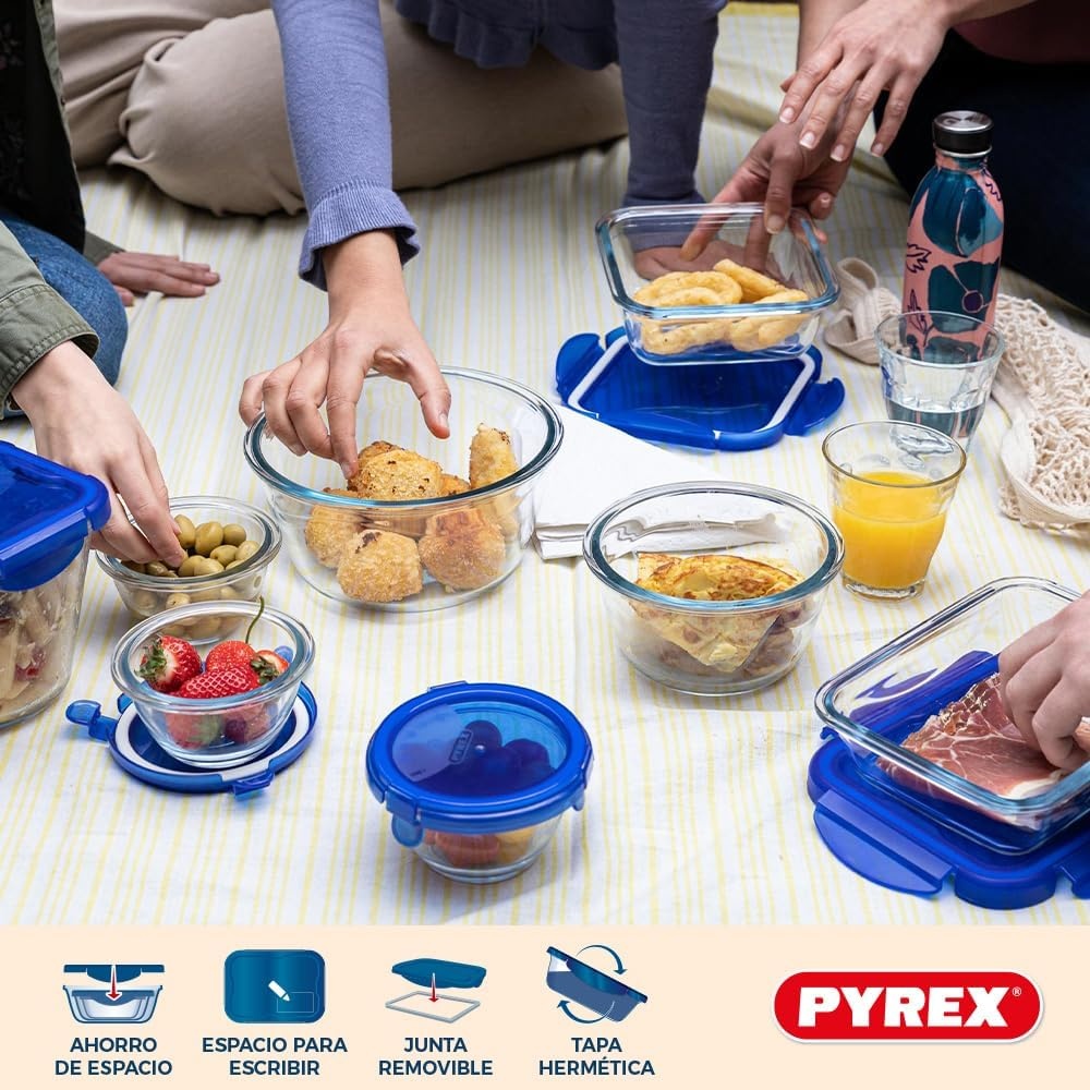 Récipient alimentaire en verre borosilicaté - 30 cm - Jusqu'à -77%