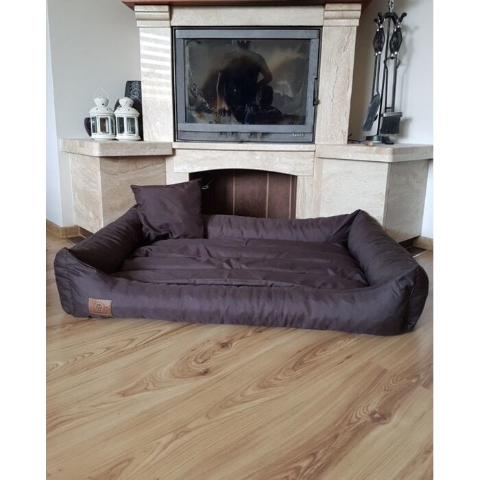 Viking Choice Panier pour chien XXL 120x90 cm - Similicuir marron - Jusqu'à -24%
