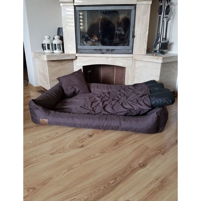 Viking Choice Panier pour chien XXL 120x90 cm - Similicuir marron - Jusqu'à -24%