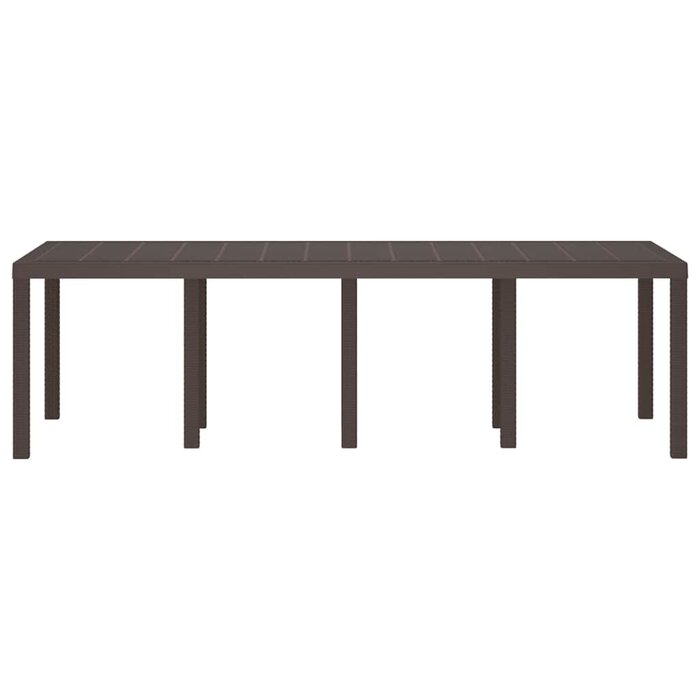Vidaxl Table de jardin rectangulaire polyrotin 250cm - Jusqu'à -35% d'économie