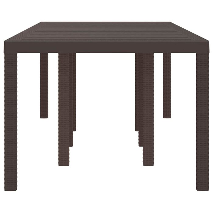 Vidaxl Table de jardin rectangulaire polyrotin 250cm - Jusqu'à -35% d'économie