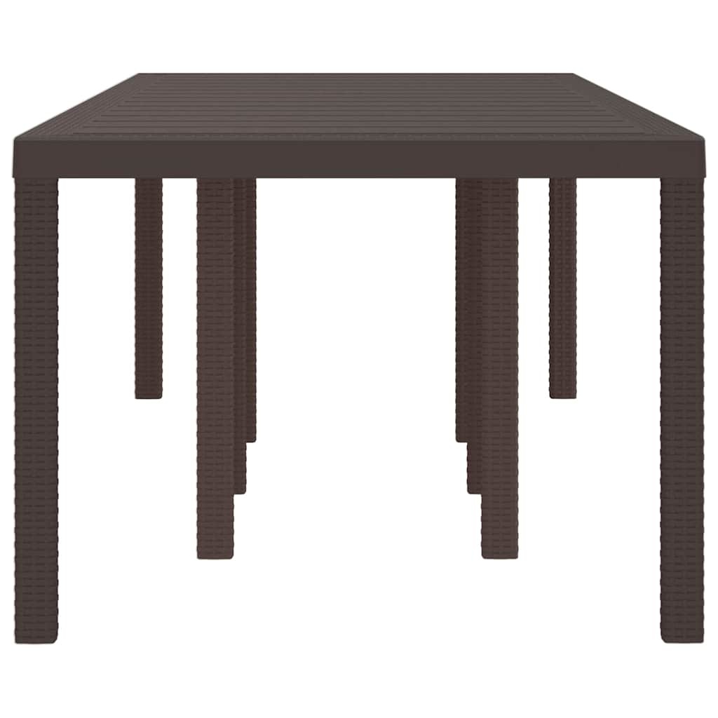 Vidaxl Table de jardin rectangulaire polyrotin 250cm - Jusqu'à -35% d'économie