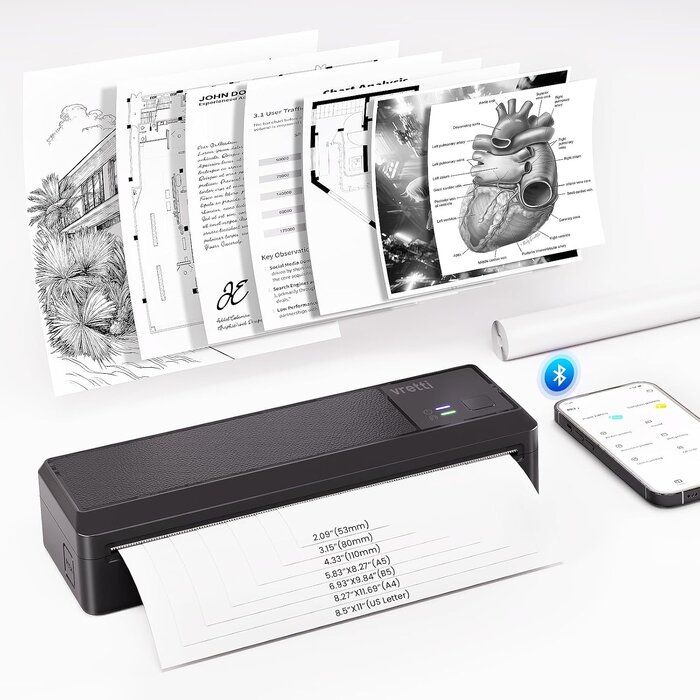 Imprimante Thermique Portable A4 sans encre - Jusqu'à 29% de réduction