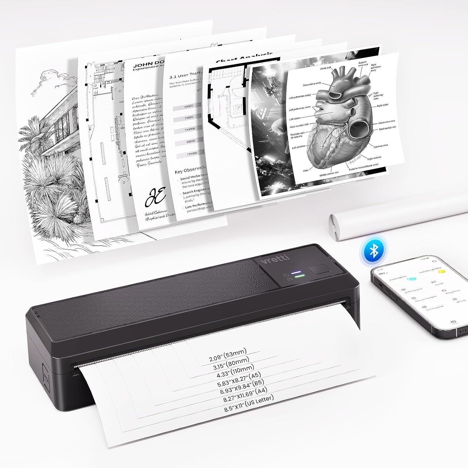 Imprimante Thermique Portable A4 sans encre - Jusqu'à 29% de réduction