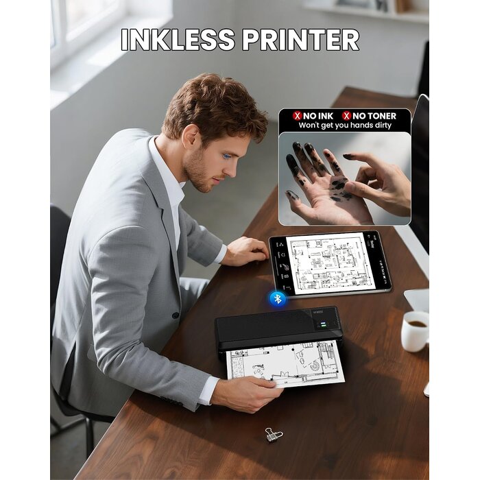 Imprimante Thermique Portable A4 sans encre - Jusqu'à 29% de réduction