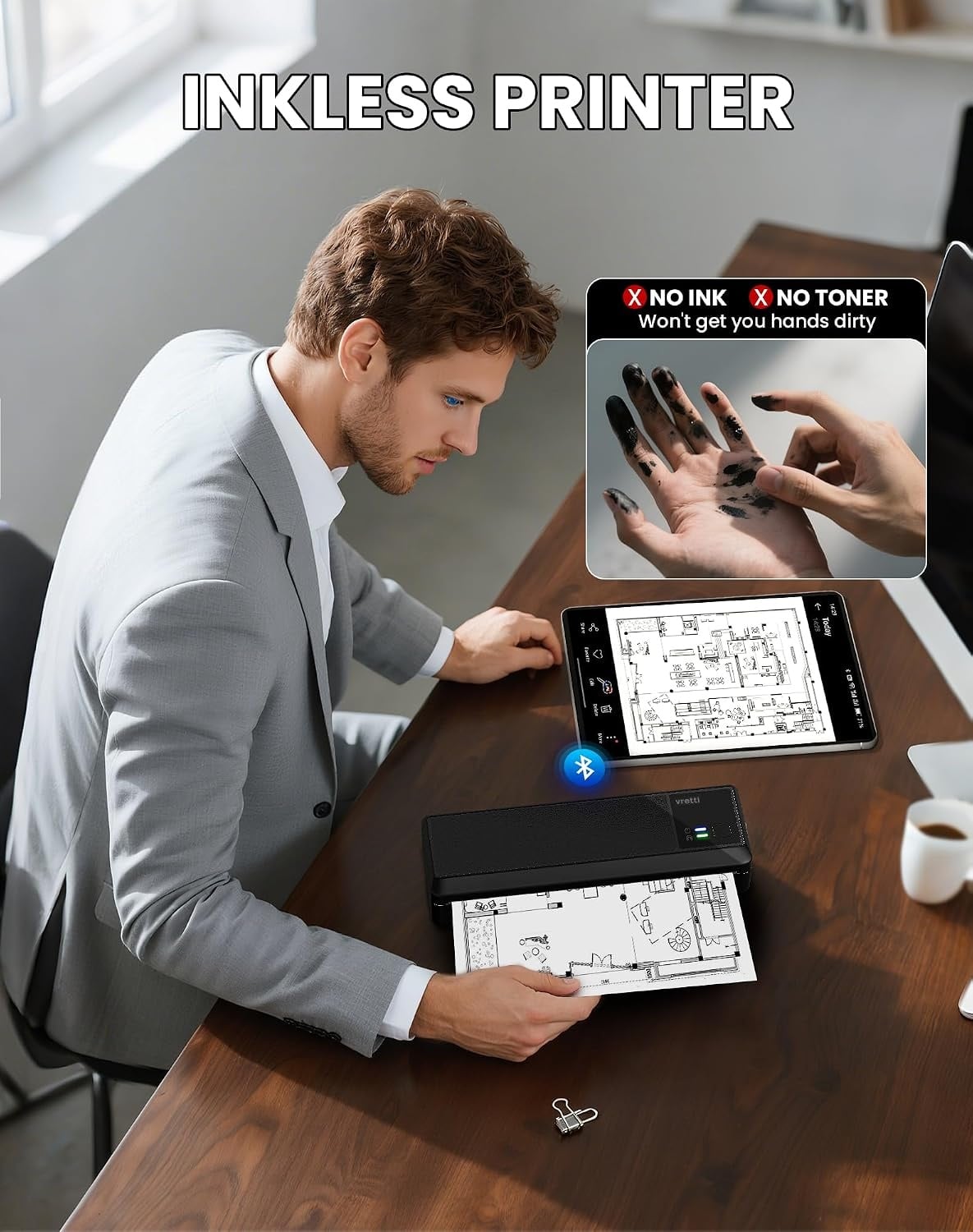 Imprimante Thermique Portable A4 sans encre - Jusqu'à 29% de réduction
