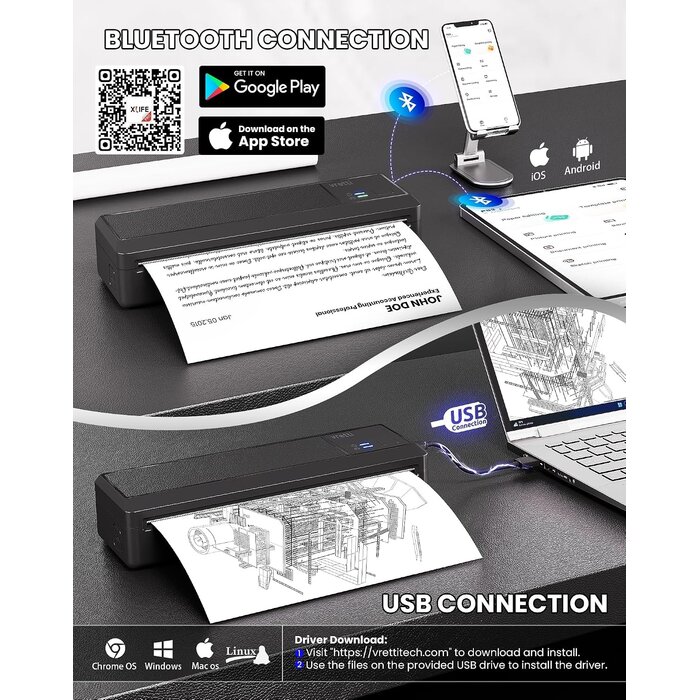 Imprimante Thermique Portable A4 sans encre - Jusqu'à 29% de réduction