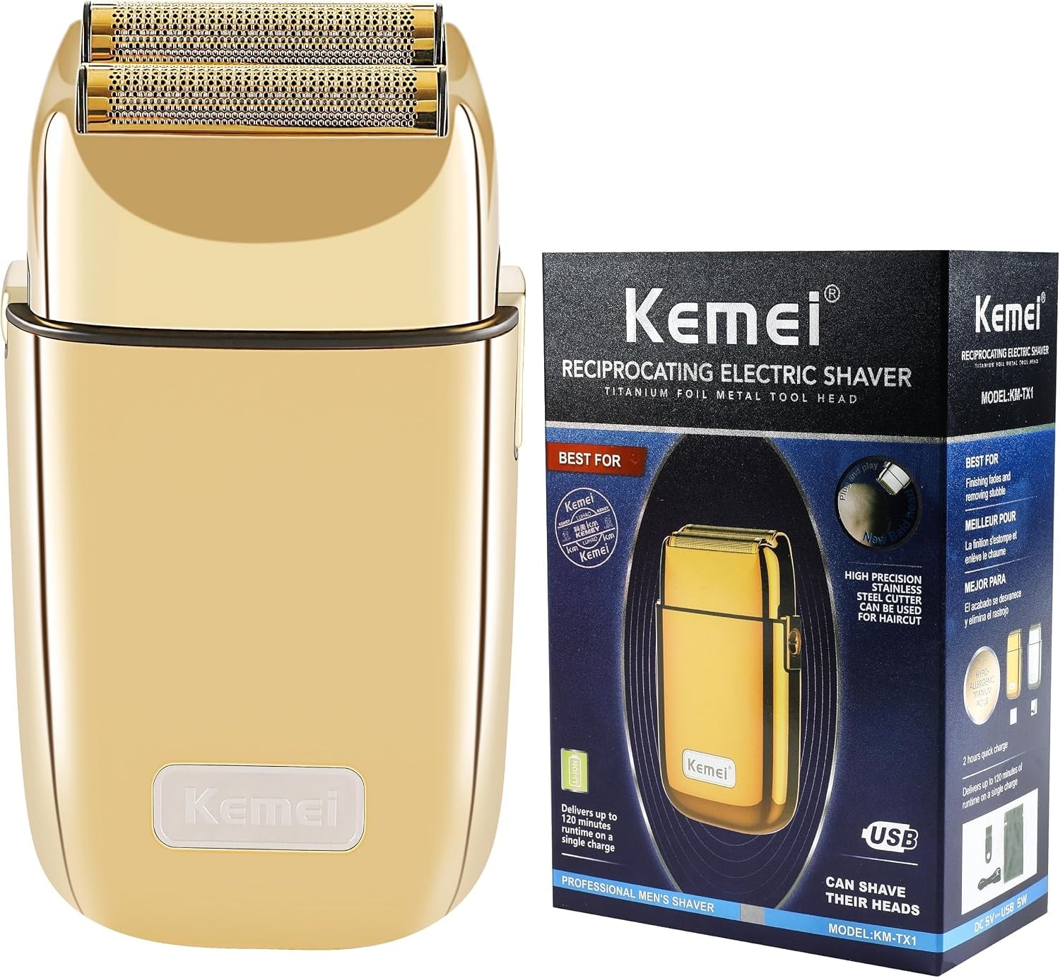 Rasoir électrique professionnel rechargeable - Jusqu'à -33% de remise