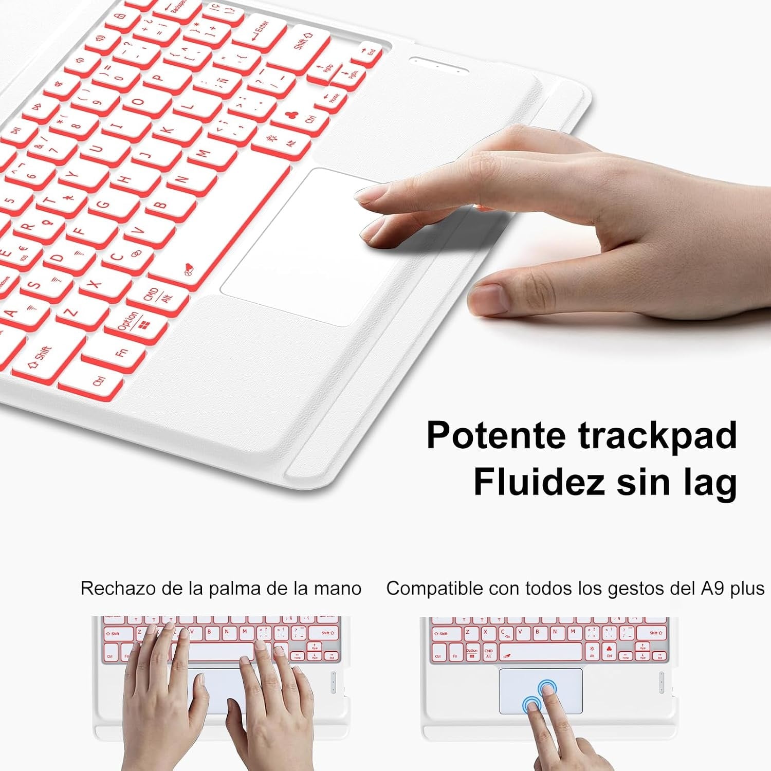 Étui clavier pour Galaxy Tab A9 Plus - Pavé tactile - Jusqu'à 28% de remise