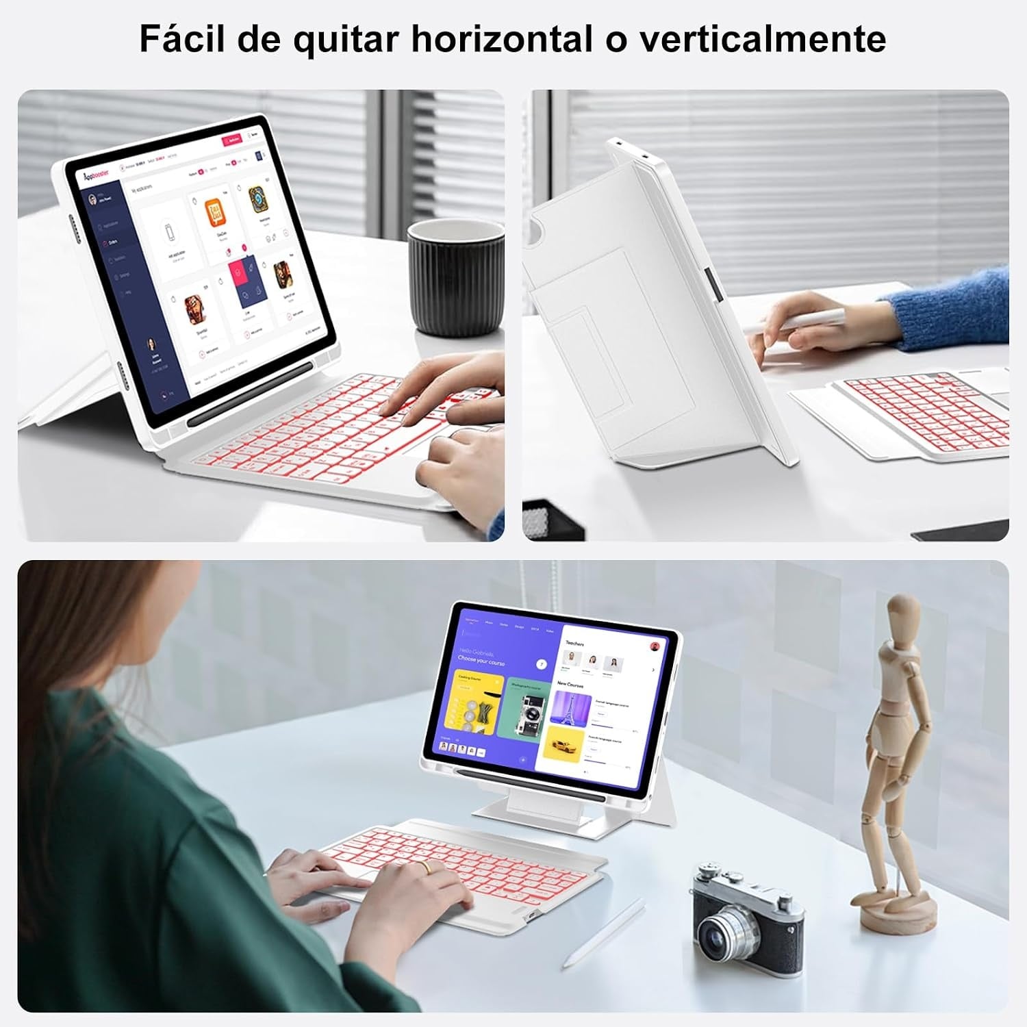 Étui clavier pour Galaxy Tab A9 Plus - Pavé tactile - Jusqu'à 28% de remise