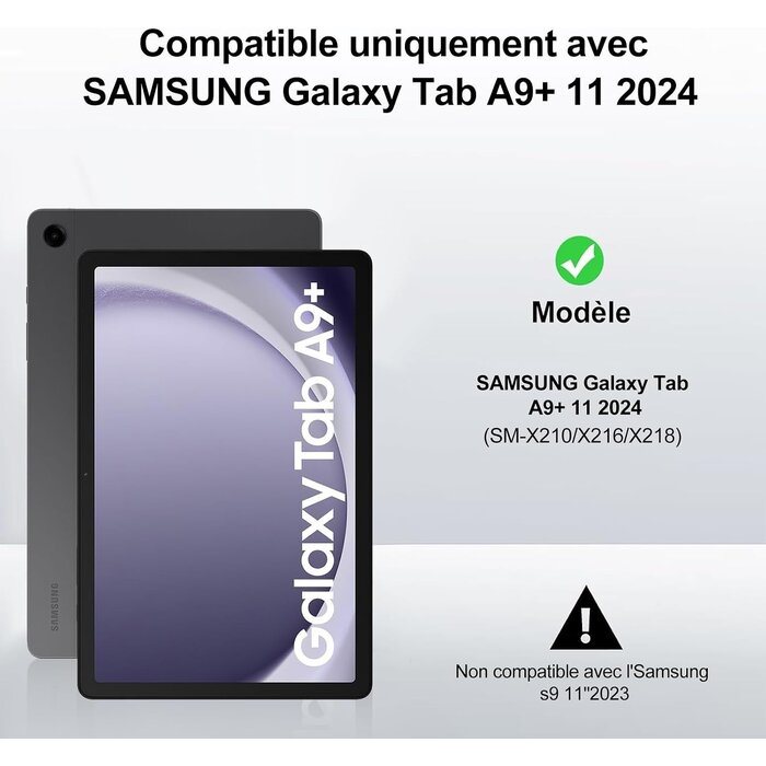 Étui Clavier Samsung Galaxy Tab A9 Plus - Jusqu'à -28% de remise