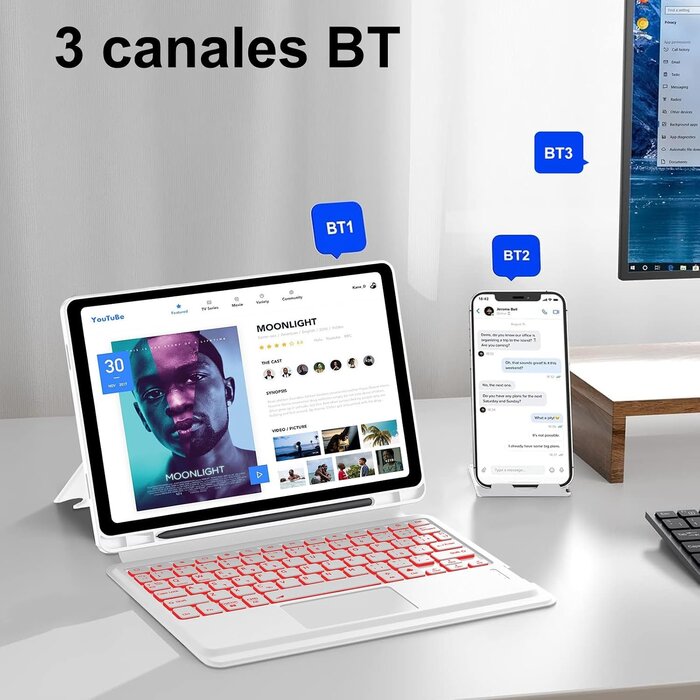 Étui Clavier Samsung Galaxy Tab A9 Plus - Jusqu'à -28% de remise