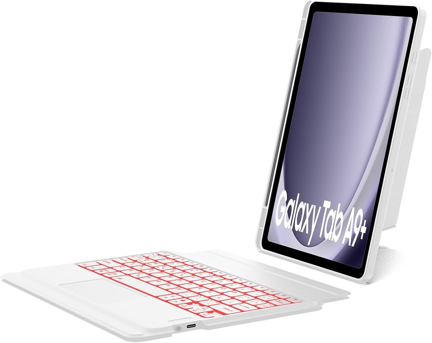 Étui clavier tactile pour tablette 11 pouces - Blanc - Jusqu'à -28% de remise