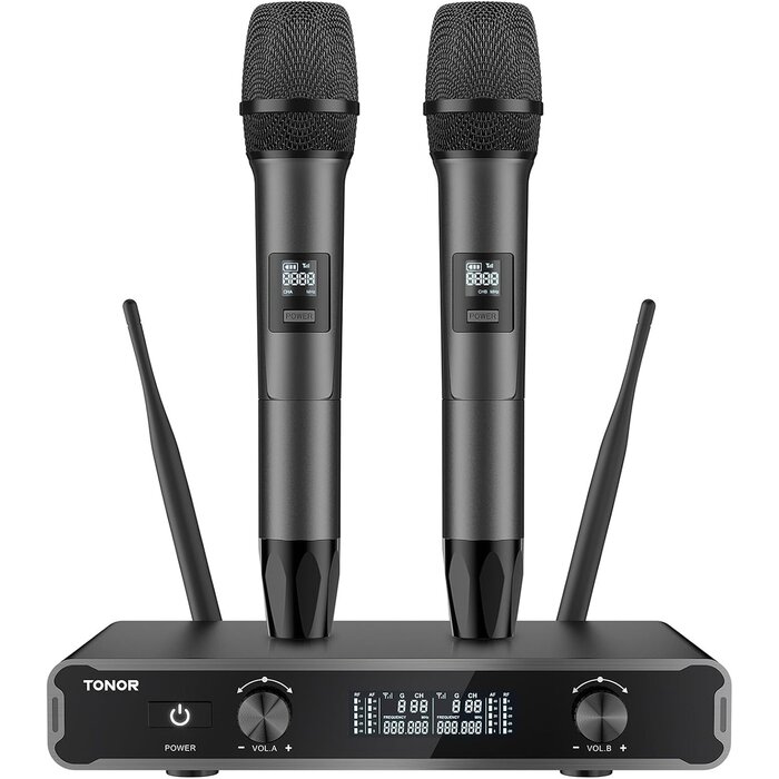Tonor Système de 2 microphones sans fil UHF - Jusqu'à 29% de réduction