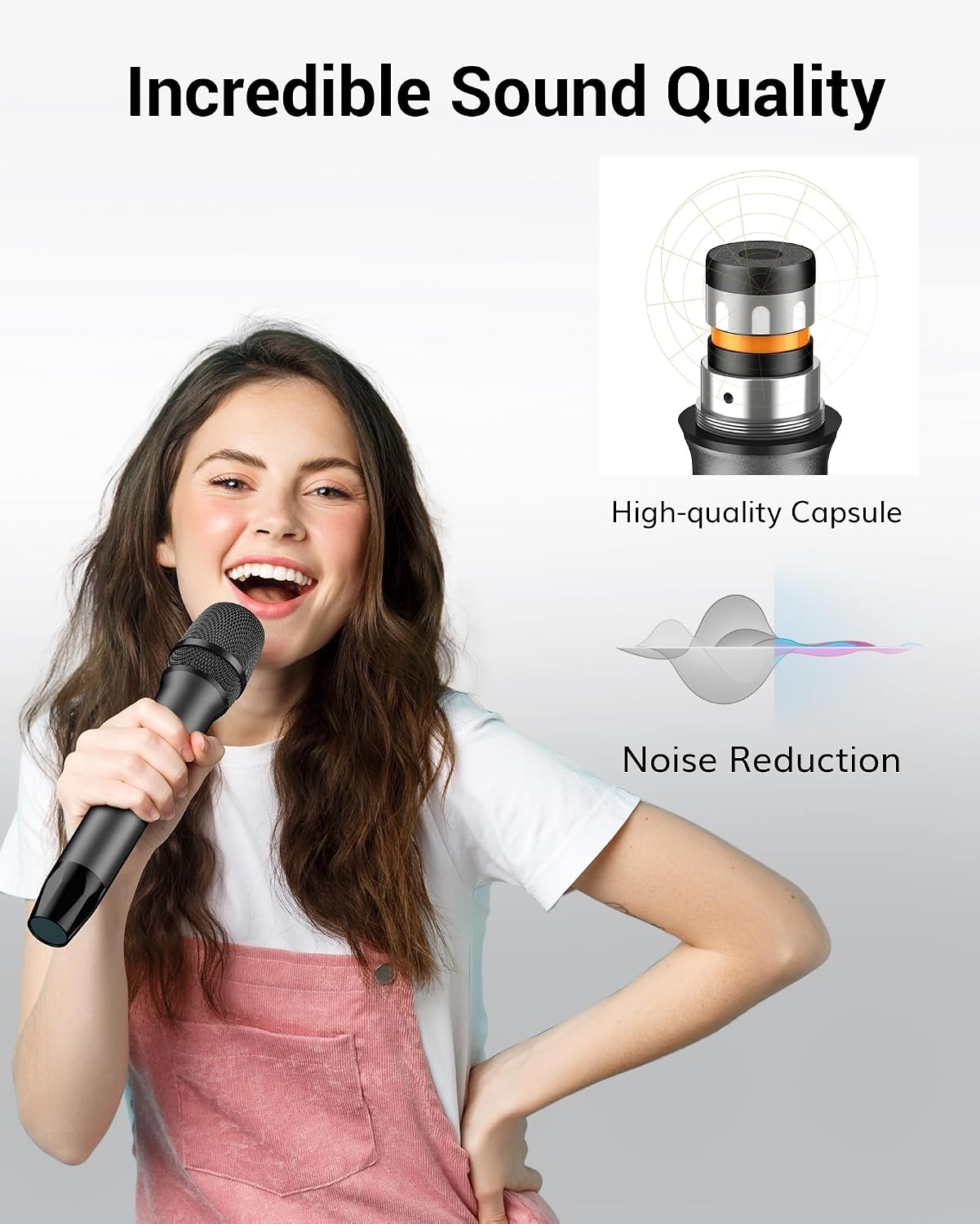 Tonor Système de 2 microphones sans fil UHF - Jusqu'à 29% de réduction