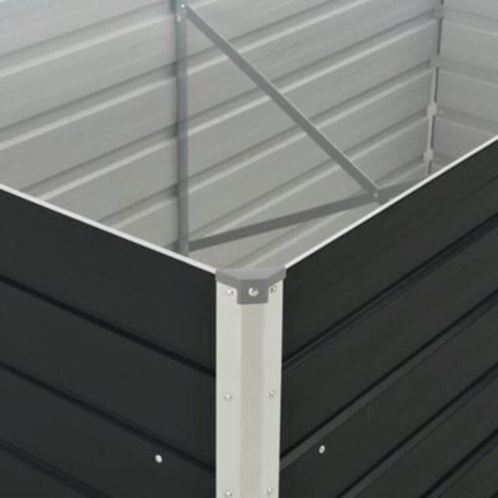 Vidaxl Bac de jardin surélevé acier galvanisé 160x80cm - Jusqu'à -33%