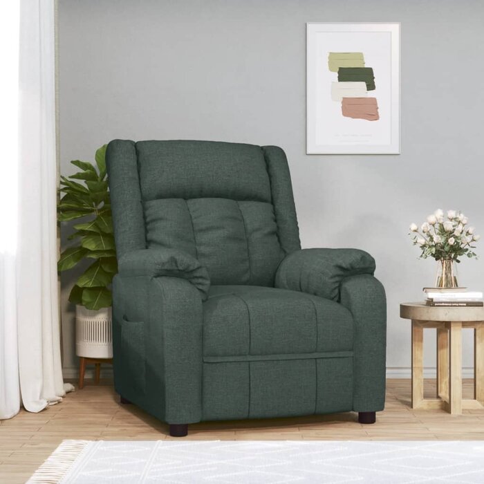 Vidaxl Fauteuil relax inclinable vert foncé - Jusqu'à -35% en Outlet