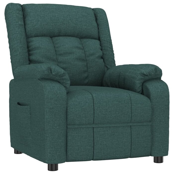Vidaxl Fauteuil relax inclinable vert foncé - Jusqu'à -35% en Outlet