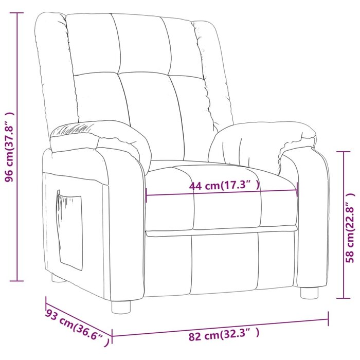Vidaxl Fauteuil relax inclinable vert foncé - Jusqu'à -35% en Outlet
