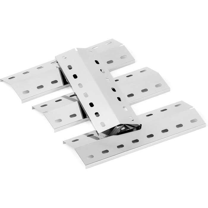 Lot de 4 diffuseurs de chaleur inox 36,5x12cm - Jusqu'à -26%