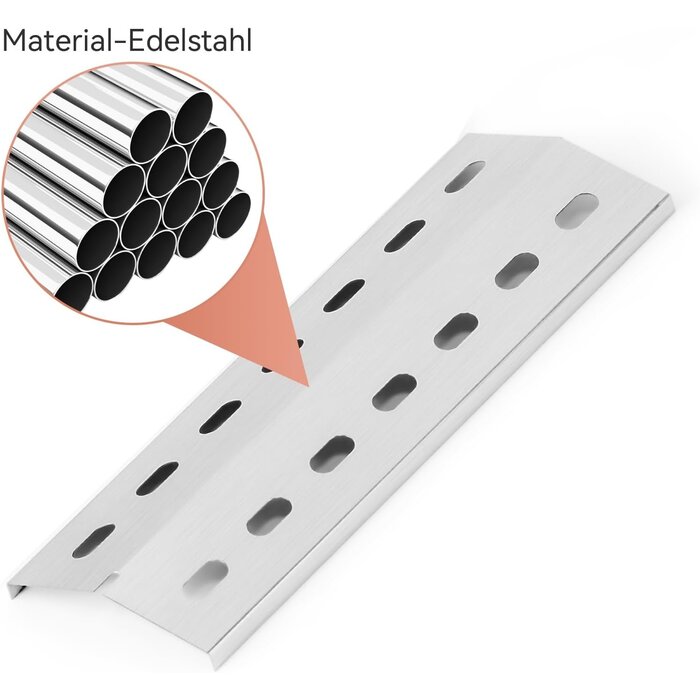 Lot de 4 diffuseurs de chaleur inox 36,5x12cm - Jusqu'à -26%