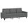 Canapé 3 places 180 cm gris foncé - Jusqu'à -35% en Outlet