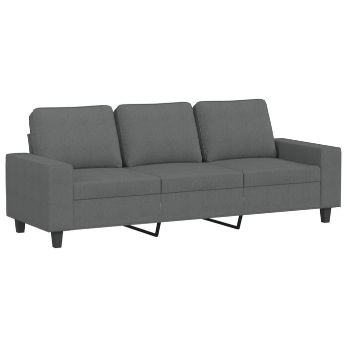 Vidaxl Canapé 3 places 180 cm gris foncé - Jusqu'à -35% en Outlet