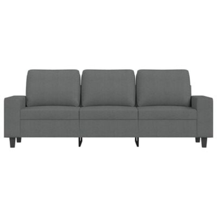 Vidaxl Canapé 3 places 180 cm gris foncé - Jusqu'à -35% en Outlet