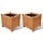 Lot de 2 jardinières surélevées en bois 30x30 cm - Jusqu'à 33% de remise
