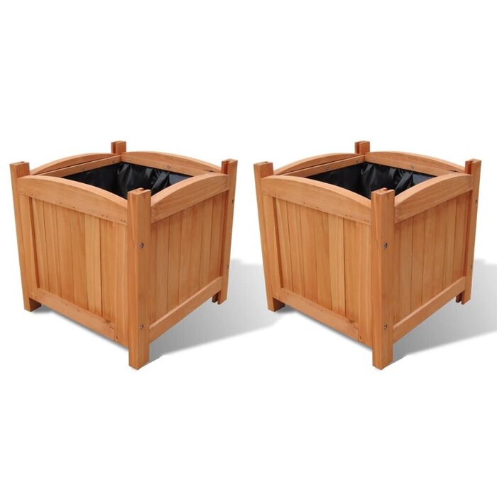 Vidaxl Lot de 2 jardinières surélevées en bois 30x30 cm - Jusqu'à 33% de remise