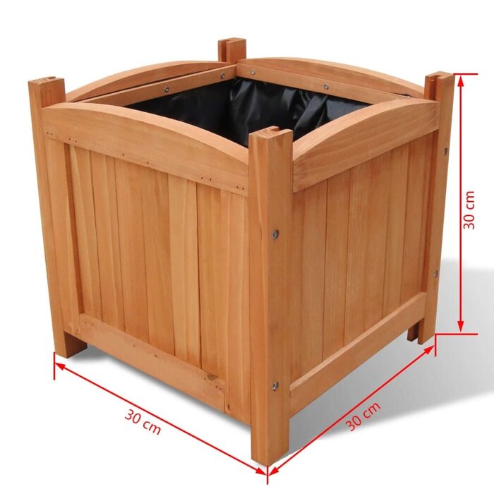 Vidaxl Lot de 2 jardinières surélevées en bois 30x30 cm - Jusqu'à 33% de remise