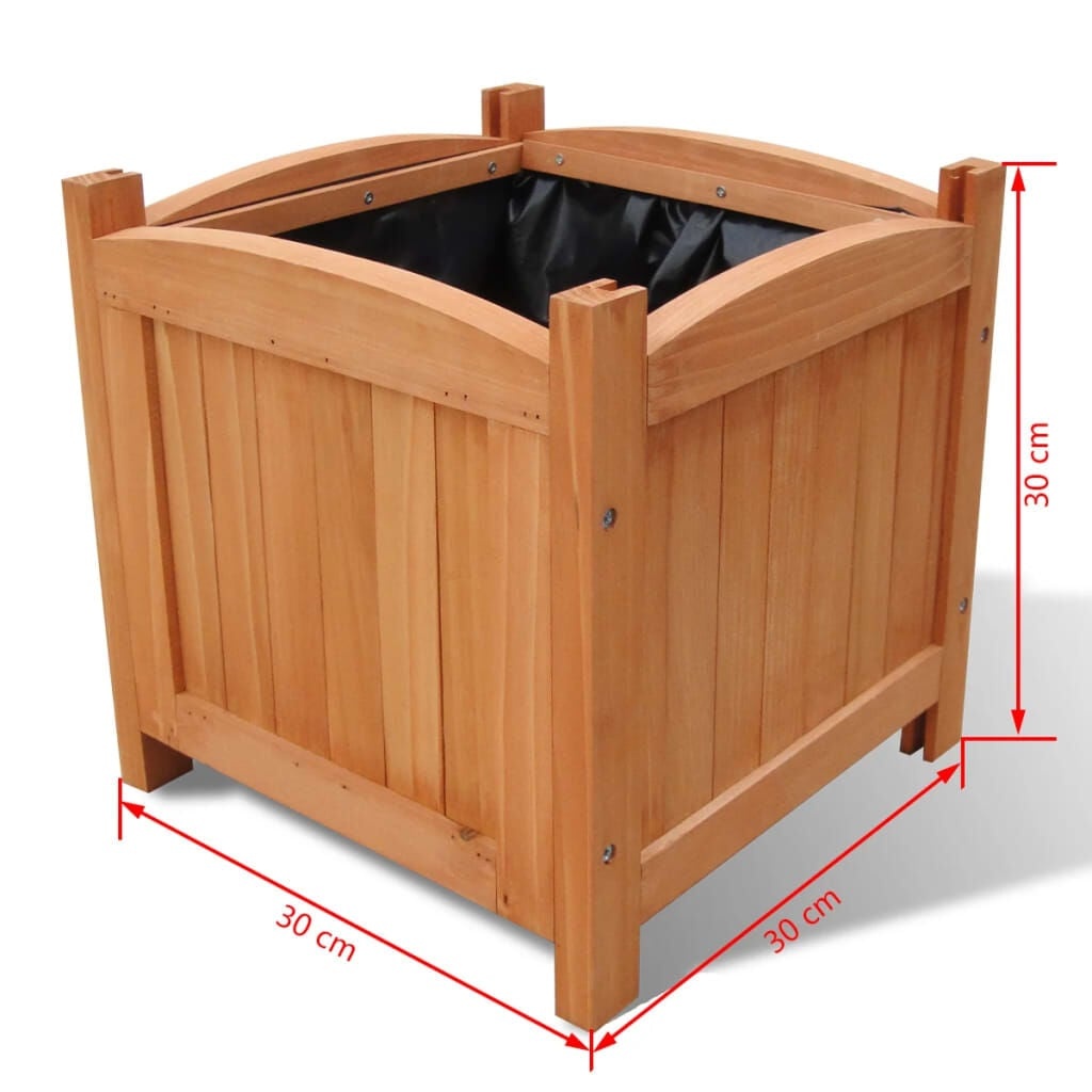 Vidaxl Lot de 2 jardinières surélevées en bois 30x30 cm - Jusqu'à 33% de remise