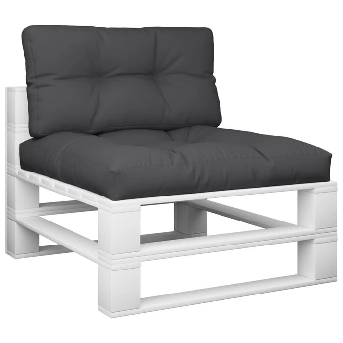 Vidaxl Ensemble de 2 coussins pour palette - Noir - Jusqu'à -33%