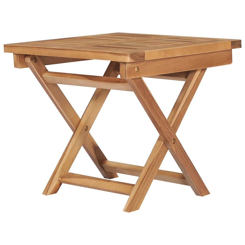 Vidaxl Bain de soleil en teck avec table pliante - Jusqu'à 35% de réduction