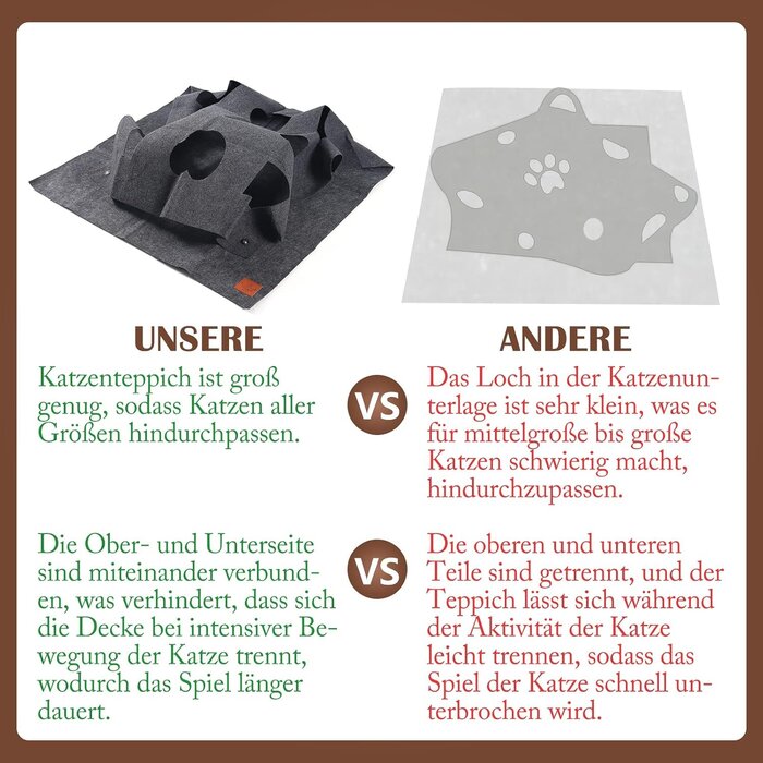 Tapis de jeu modulable pour chat - Gris - 100x100 cm - Jusqu'à -27%