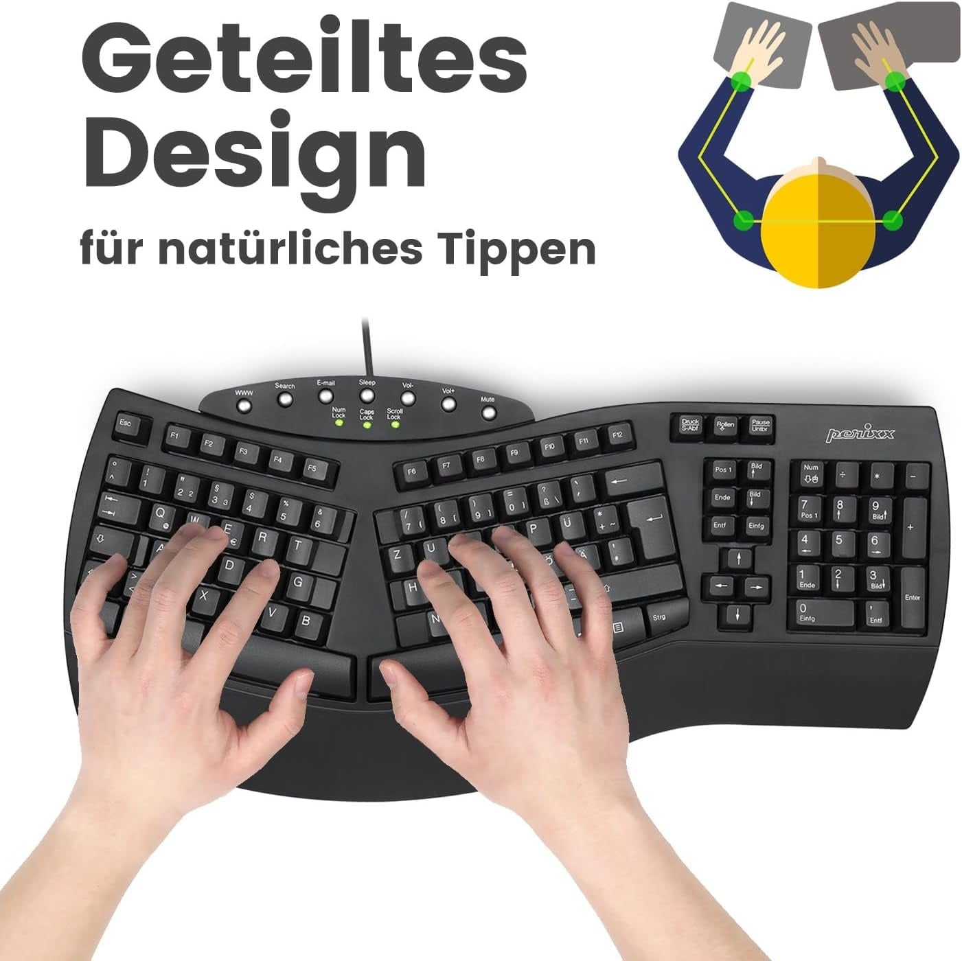 Ensemble Clavier Ergonomique et Souris Verticale - Jusqu'à 33% de remise