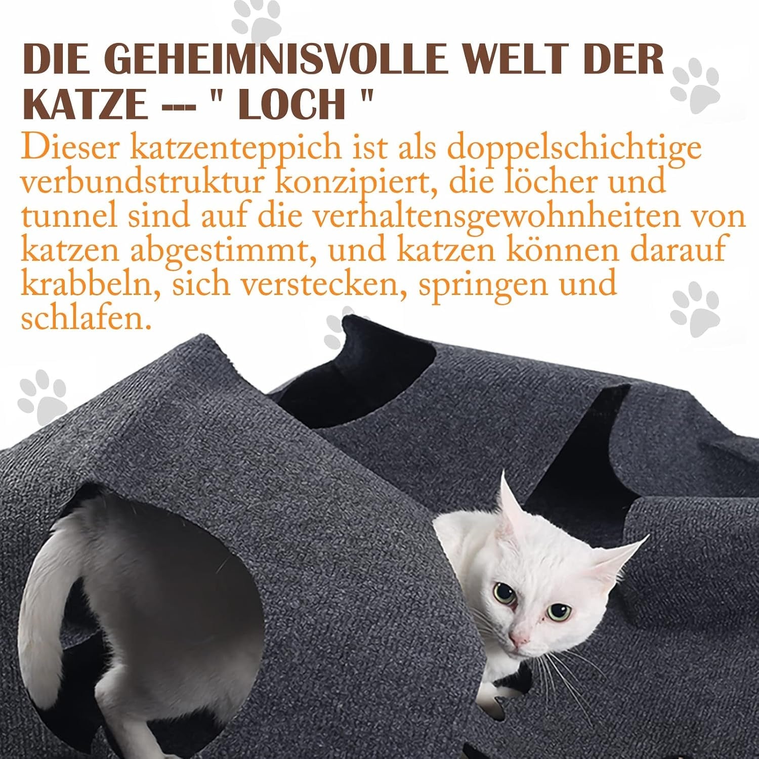 Tapis de jeu interactif pour chat - Feutre modulable - Jusqu'à -32%