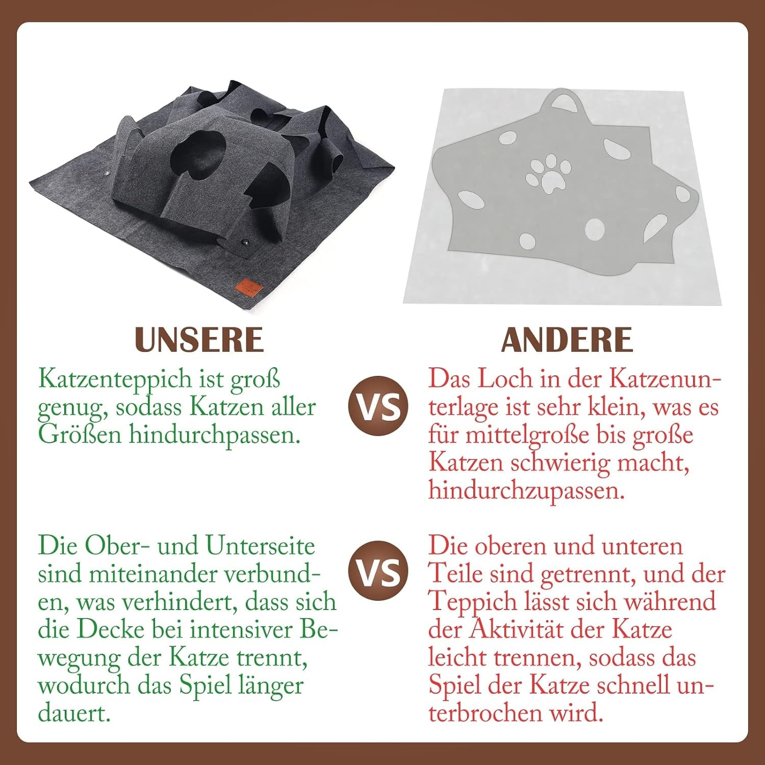 Tapis de jeu interactif pour chat - Feutre modulable - Jusqu'à -32%