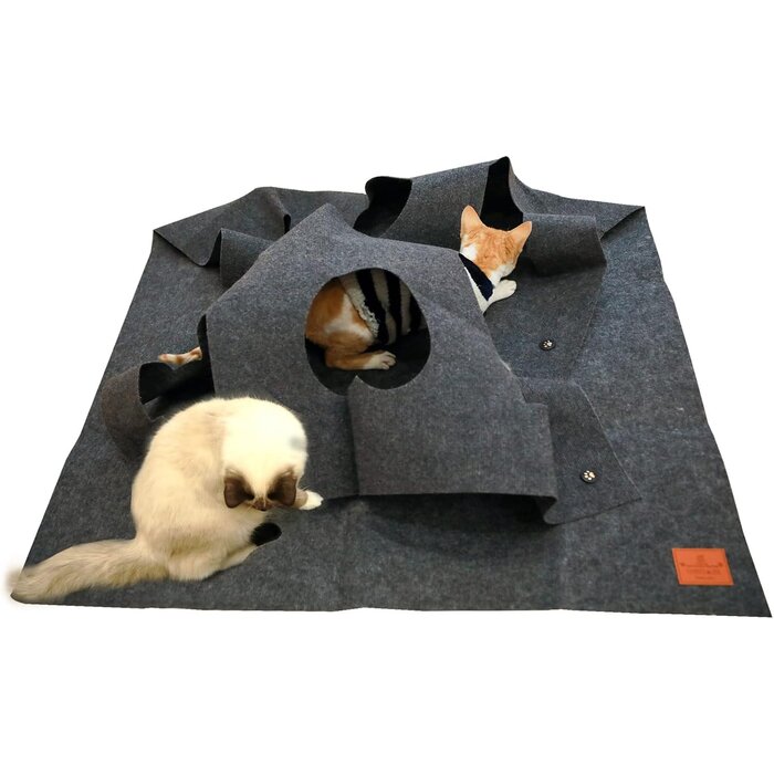 Tapis de jeu interactif modulable pour chat - Gris - Jusqu'à -27%