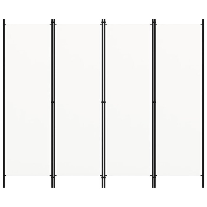 Vidaxl Paravent 4 panneaux blanc 200x180cm - Jusqu'à -31% sur l'outlet
