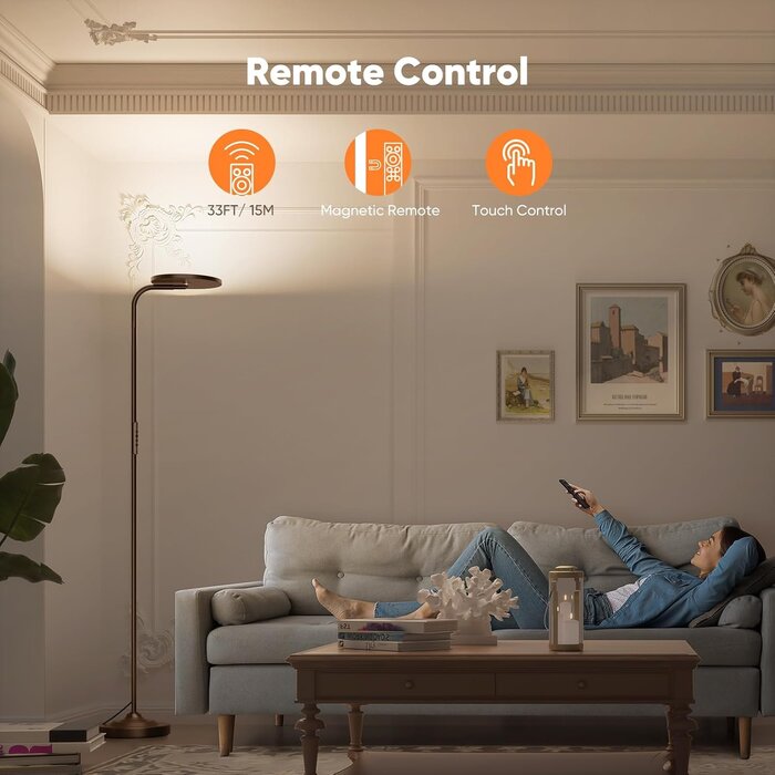 Lampadaire LED Dimmable 175cm - Jusqu'à 34% de remise
