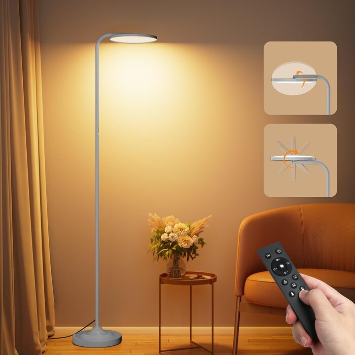 Lampadaire LED Dimmable 175cm - Jusqu'à 34% de remise
