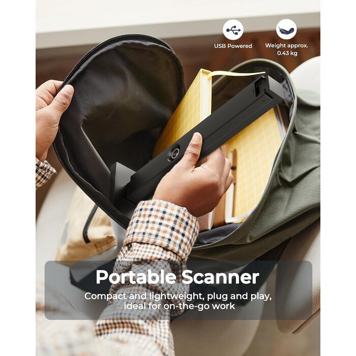Scanner de documents portable A4 12 MP - Jusqu'à 34 % de remise