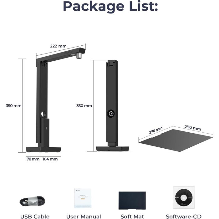 Scanner de documents portable A4 12 MP - Jusqu'à 34 % de remise
