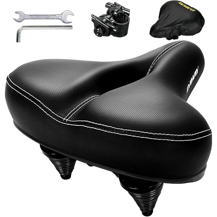 Selle de vélo confort extra large - Mousse à mémoire de forme - Jusqu'à -28%