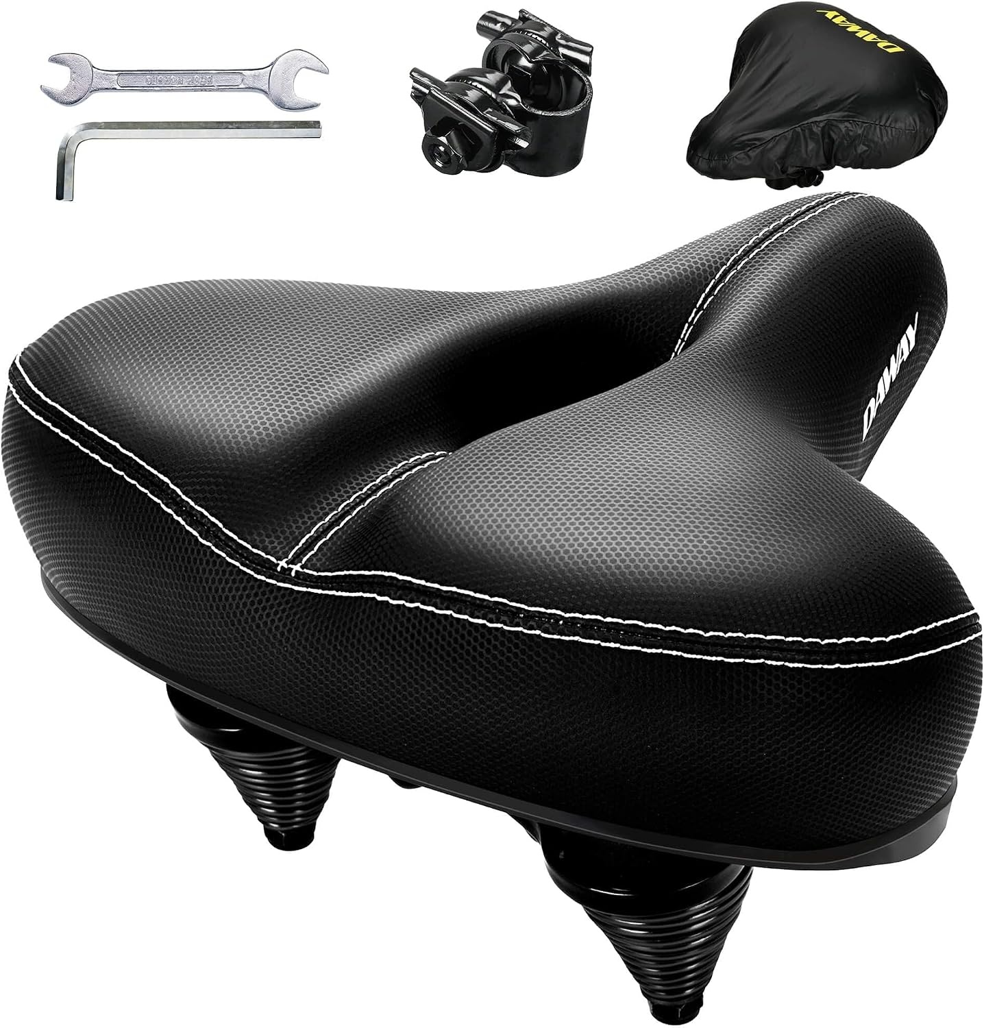 Selle de vélo confort extra large - Mousse à mémoire de forme - Jusqu'à -28%